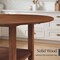 Best Choice Products Round Dining Table, 42 Small Kitchen Dining Table for 4 w/ Dual Leaf"